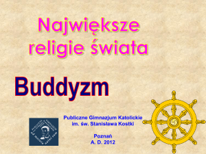 Buddyzm - Publiczne Gimnazjum Katolickie im. świętego Stanisława