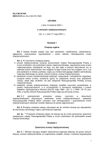 Ustawa z dnia 14 kwietnia 2000 r. o umowach międzynarodowych