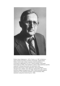 Profesor Alojzy Gołębiewski ur. 1927 w Toruniu, zm. 1987 w