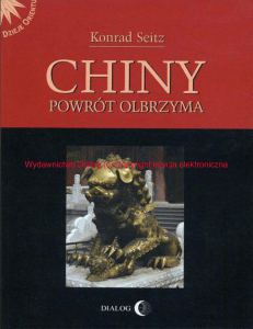 Chiny. Powrót olbrzyma - Ebooki - Wydawnictwo Akademickie DIALOG