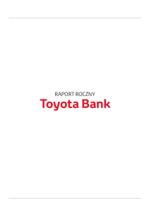 Sprawozdanie finansowe Toyota Bank Polska S.A.1.04.2015 do