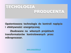 Prezentacja opis technologii (Opis technologii PSE)