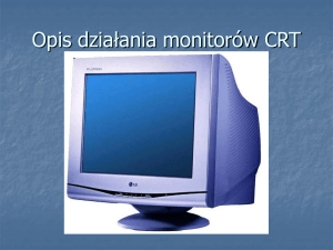 Opis działania monitorów CRT