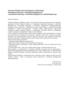 Zalecenia Polskiej Federacji Edukacji w Diabetologii, konsultanta