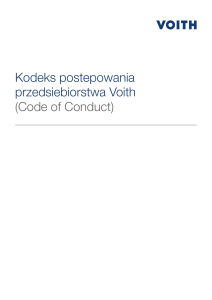 Kodeks postepowania przedsiebiorstwa Voith (Code of Conduct)