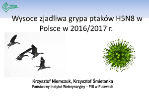 Wysoce zjadliwa grypa ptaków H5N8 w Polsce w 2016