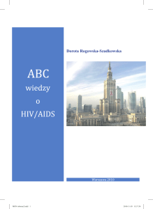 ABC wiedzy o HIV/AIDS - Krajowe Centrum ds AIDS