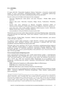 IV.3 Jeziora - Wojewódzki Inspektorat Ochrony Środowiska w