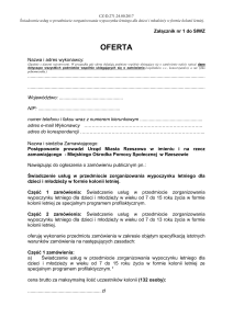 Formularz oferty cz. 1 i 2