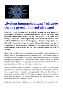 „System immunologiczny” wirusów obroną przed… innymi wirusami