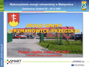Pompa ciepła w ośrodku zdrowia w Jerzmanowicach