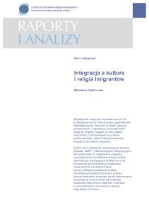Integracja a kultura i religia imigrantów