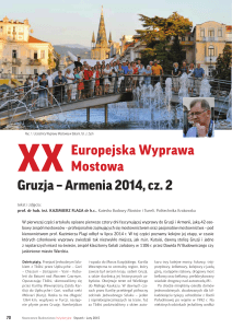 Gruzja – Armenia 2014, cz. 2 Europejska Wyprawa Mostowa