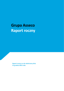 Skonsolidowane sprawozdanie finansowe Grupy Asseco