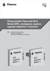 Flamcomat®, Flexcon® MK Moduł SPC, analogowe wyjście sygnału
