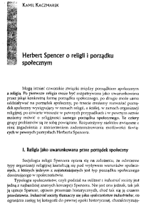 Herbert Spencer o religii i porządku społecznym (plik pdf)