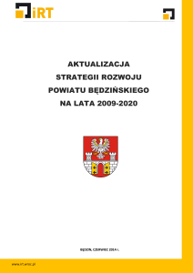 aktualizacja strategii rozwoju powiatu będzińskiego na lata 2009-2020