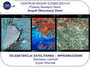 Rozdzielczość spektralna Landsat TM