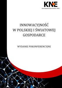 innowacyjność w polskiej i światowej gospodarce