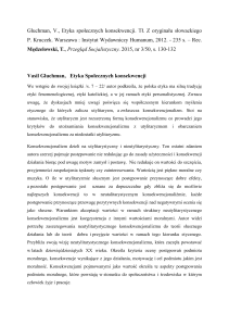 Mędzelowski Tadeusz, Rec. Gluchman, V., Etyka społecznych