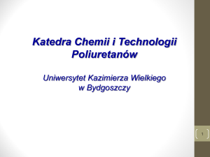 Oferta w zakresie chemii i technologii poliuretanów