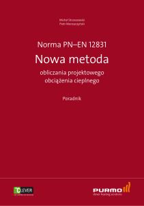 Norma PN–EN 12831. Nowa metoda obliczania projektowego