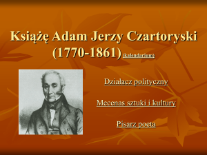 Książę Adam Jerzy Czartoryski (1770-1861)