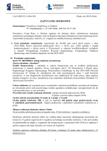 zapytanie ofertowe - Powiatowy Urząd Pracy w Chełmie