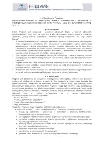 Regulamin Programu - Sylwetki i Marki Polskiej Gospodarki