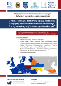 Kulturowy wymiar integracji europejskiej „Prawne i społeczne
