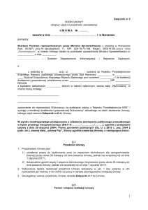 Załącznik nr 3 - Wzór umowy - część II przedmiotu zamówienia