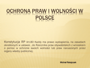 Ochrona praw i wolności w Polsce