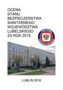 ocena stanu bezpieczeństwa sanitarnego województwa lubelskiego