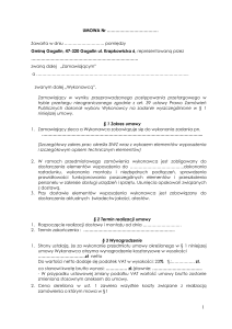 wzór umowy - wyposażenie Gminnego Centrum Kultury w Gogolinie