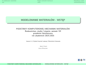 modelowanie materiałów - wstep - L5.pk.edu.pl