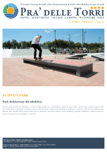 activity park - Pra` delle Torri
