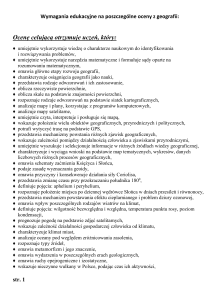 kryteria oceniania - Gimnazjum Maciejowice