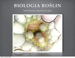 biologia roślin - Grzegorz Góralski