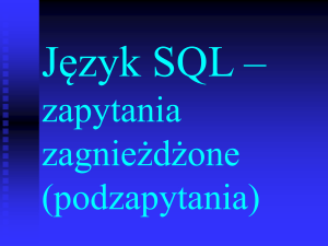 Język SQL - elementy