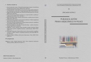 Kopacz Z., Publikacja aktów prawa
