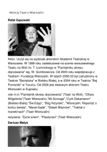 Aktorzy Teatru Wierszalin | Wrota Podlasia