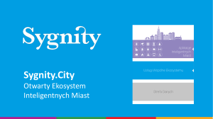 Sygnity City - Otwarty Ekosystem Inteligentnych Miast