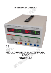 regulowane zasilacze prądu ac/dc powerlab
