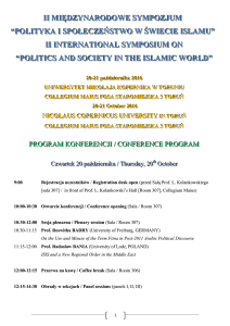 polityka i społeczeństwo w świecie islamu