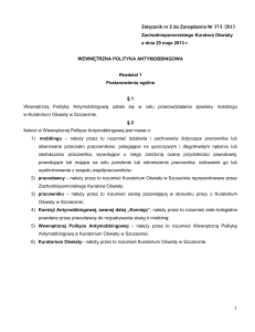 Załącznik nr 2 do Zarządzenia Nr 37(I)/2013