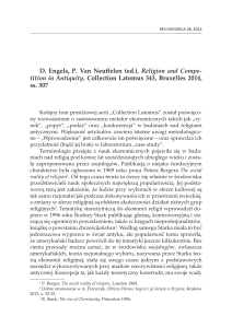 D. Engels, P. Van Neuffelen (ed.), Religion and Compe