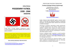 podziemny futbol 1939 - 1944 - Fundacja Polskiego Państwa