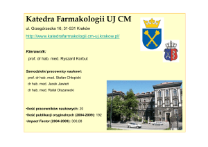 Katedra Farmakologii UJ CM g