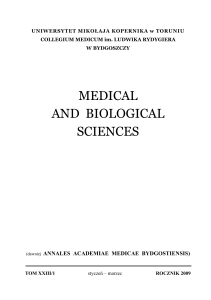 MEDICAL AND BIOLOGICAL SCIENCES
