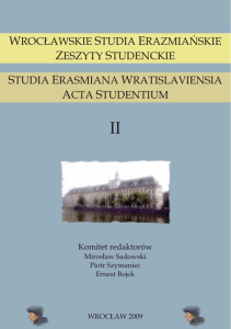 Wrocławskie Studia Erazmiańskie. Zeszyty Studenckie. 2009, 2